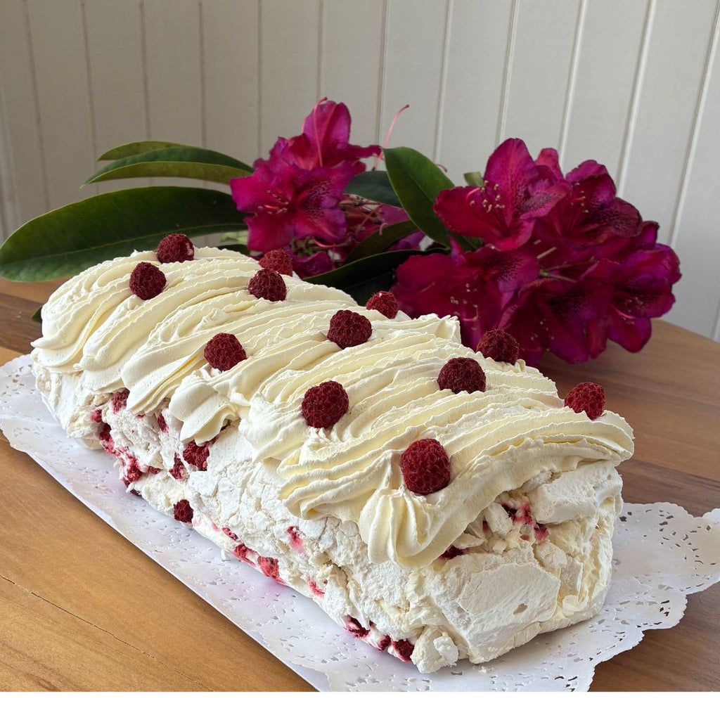 Rollo merengue frambuesa